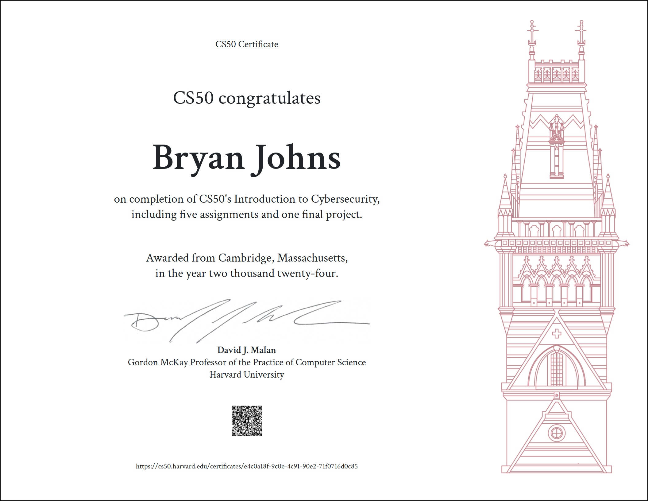 CS50 Cybersecurity